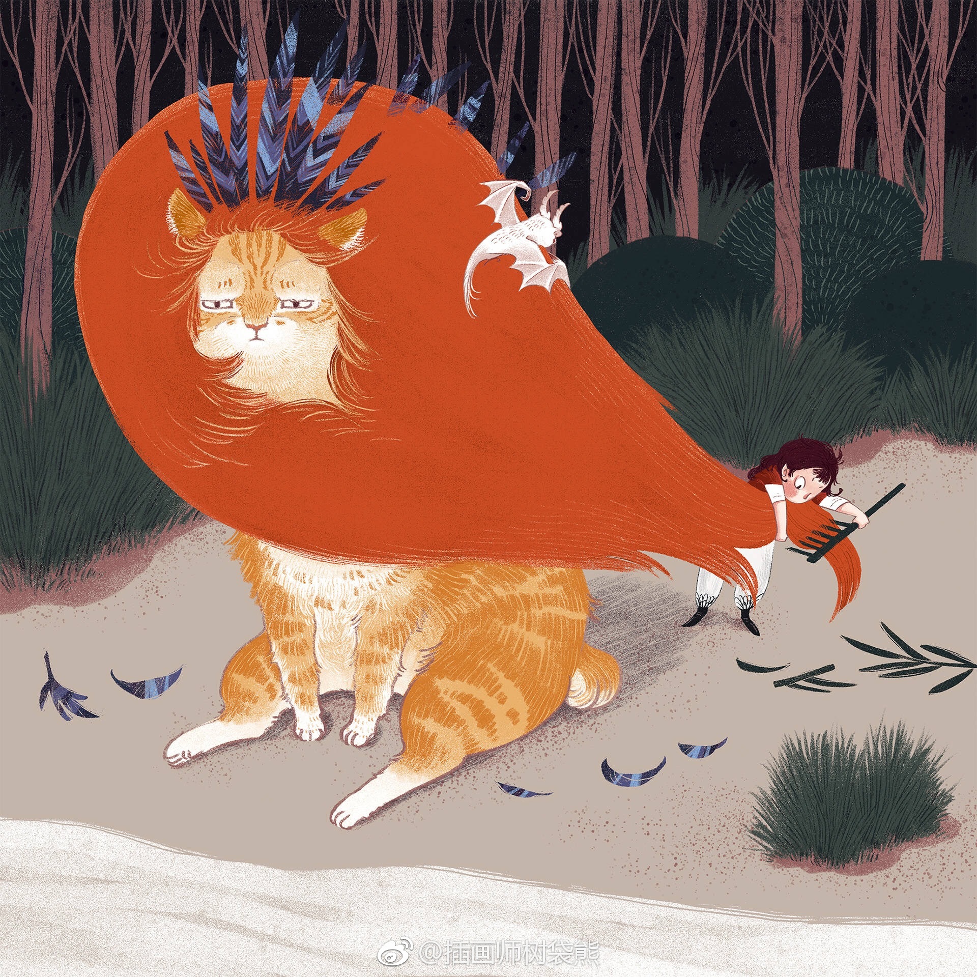 中国台湾插画师hsinyifu儿童绘本插画设计作品