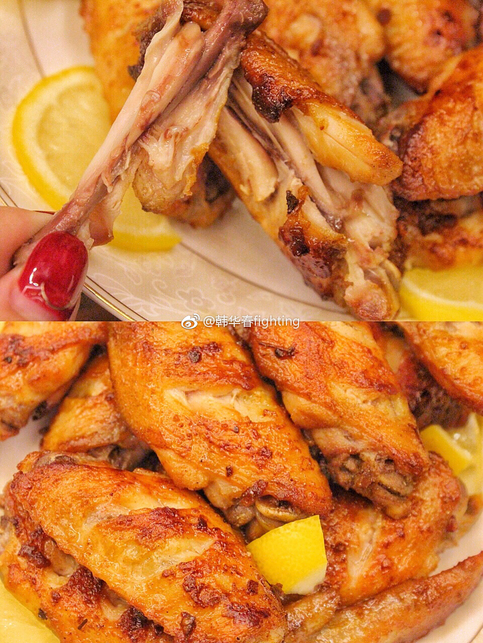 香煎柠檬孜然鸡翅,吃完舔手指,太有食欲了.