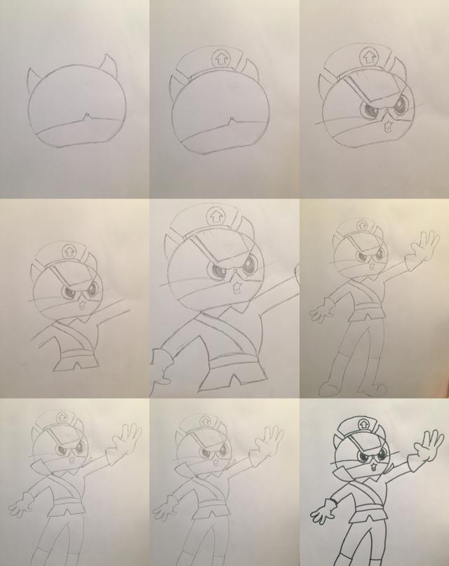 分步骤图首先来看下成品图今天夏天妈妈要给小朋友分享下黑猫警长的