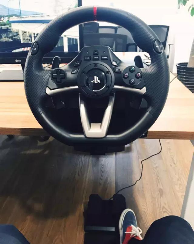 日本原装专业赛车游戏方向盘horirwaps4052评测