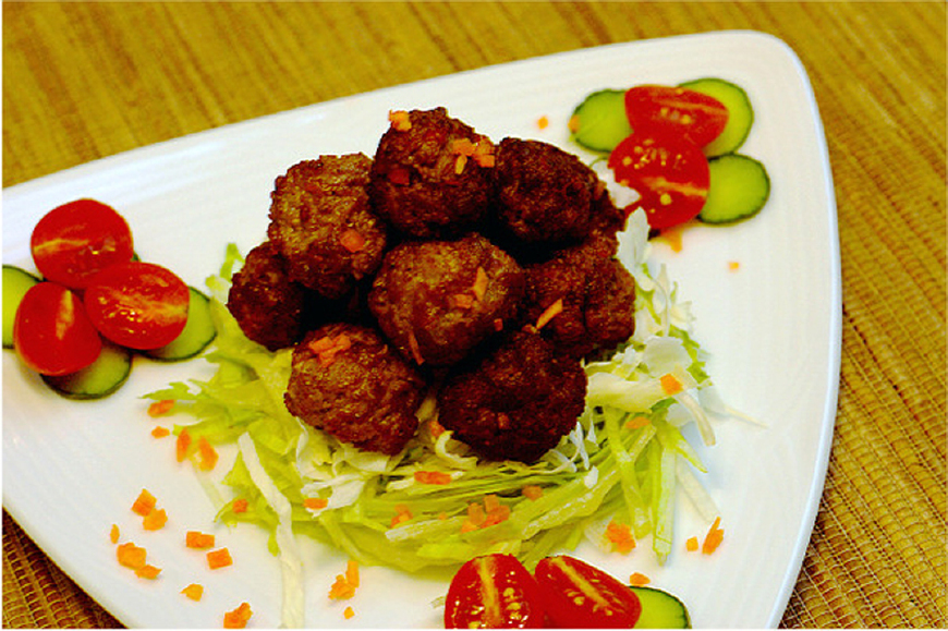 孜然肉丸子怎么做好吃大厨教你一招香绵酥软做法超级简单