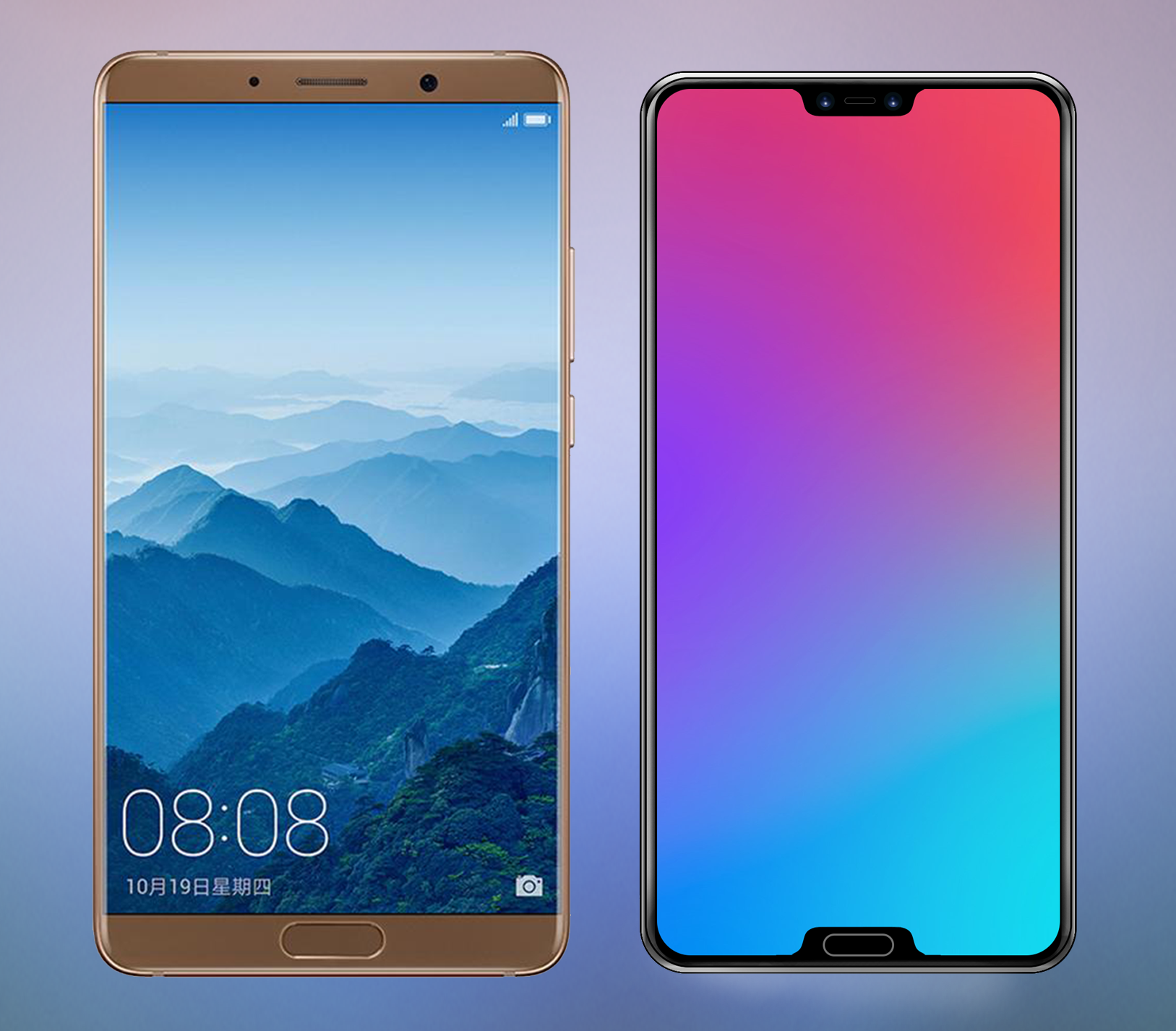 全新的华为p21并未继续采用刘海屏的设计风格,而是换用了全新的齐刘海