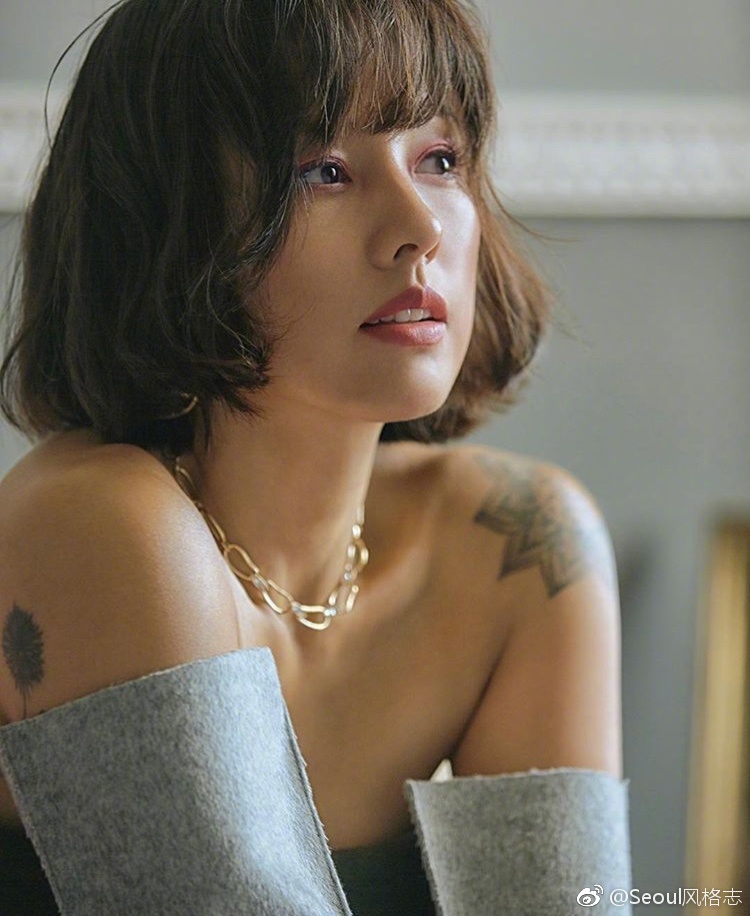 李孝利 × marie claire,气场十足的短发造型