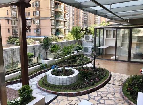 改造婆婆家的小花园,户型很好,第一次见在二楼的花园