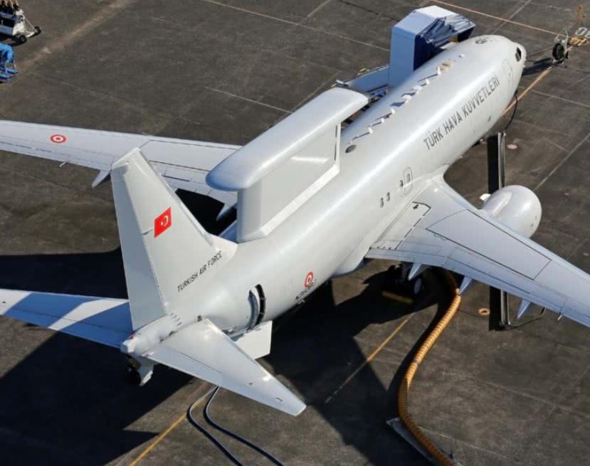 如4架波音737"和平鹰"预警机,7架kc-135kcrag加油机,13架c-130运输机