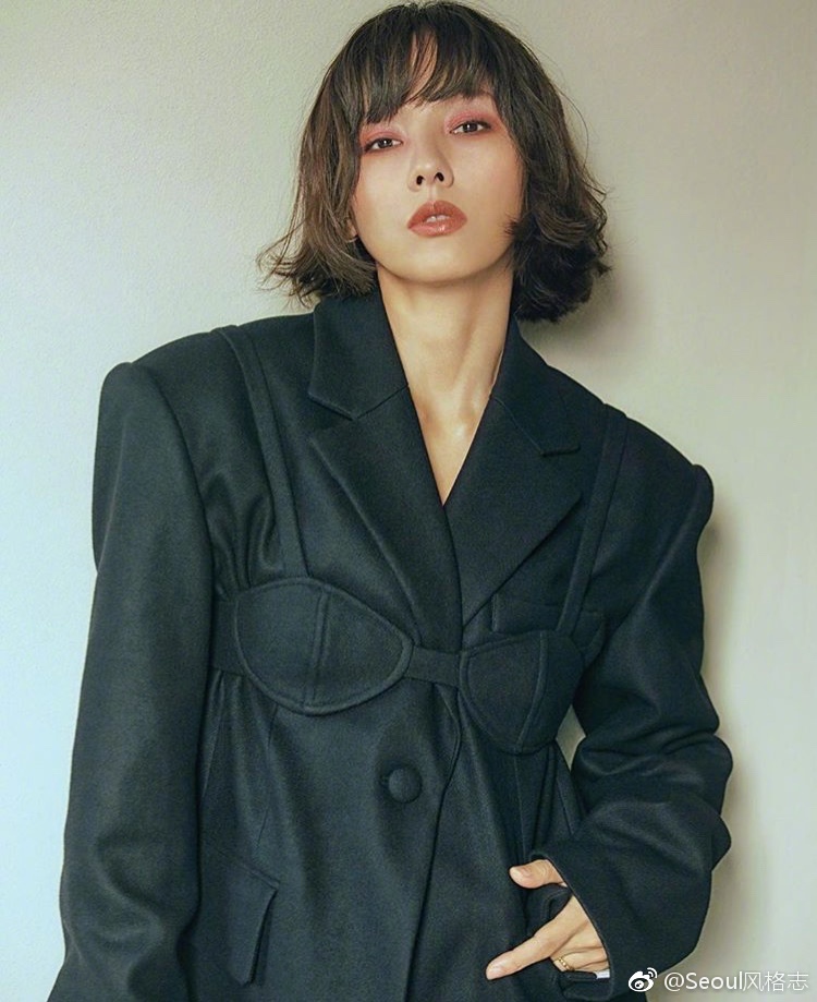 李孝利 × marie claire,气场十足的短发造型