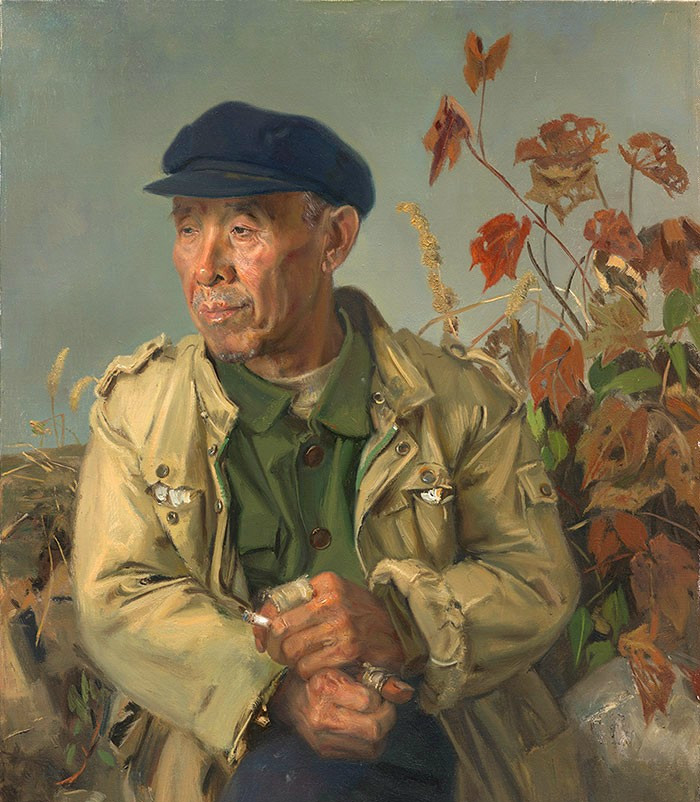 忻东旺人物油画作品
