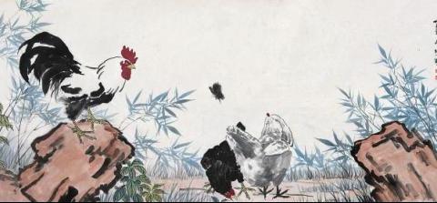 国画大师徐悲鸿《金鸡图》现身英国罗斯柴尔德拍卖行_新浪新闻