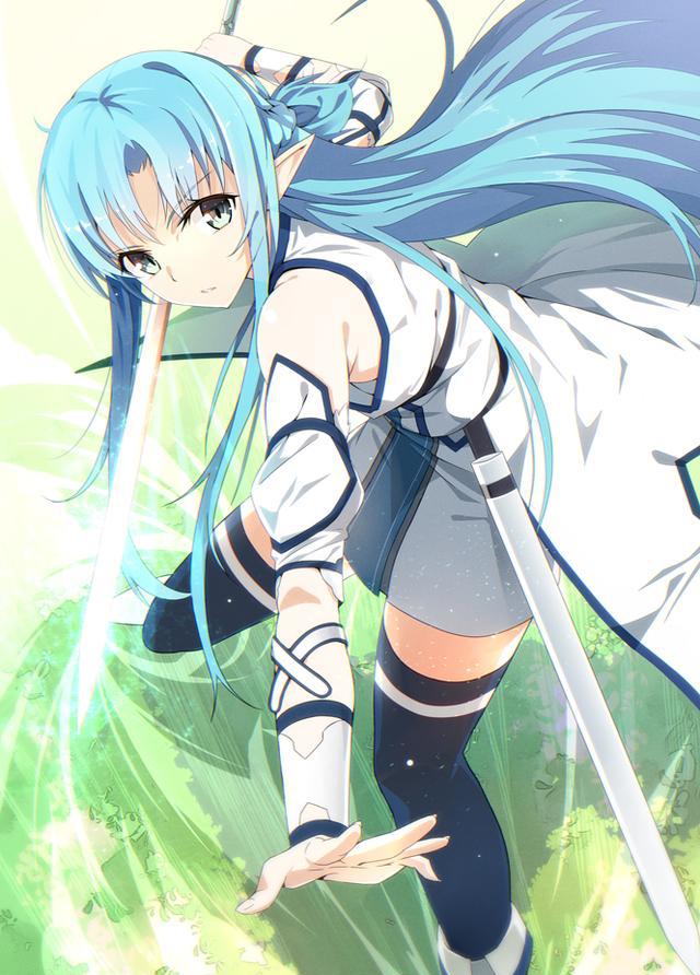 动漫刀剑神域图片不一样的结城明日奈她是位幸福的女主