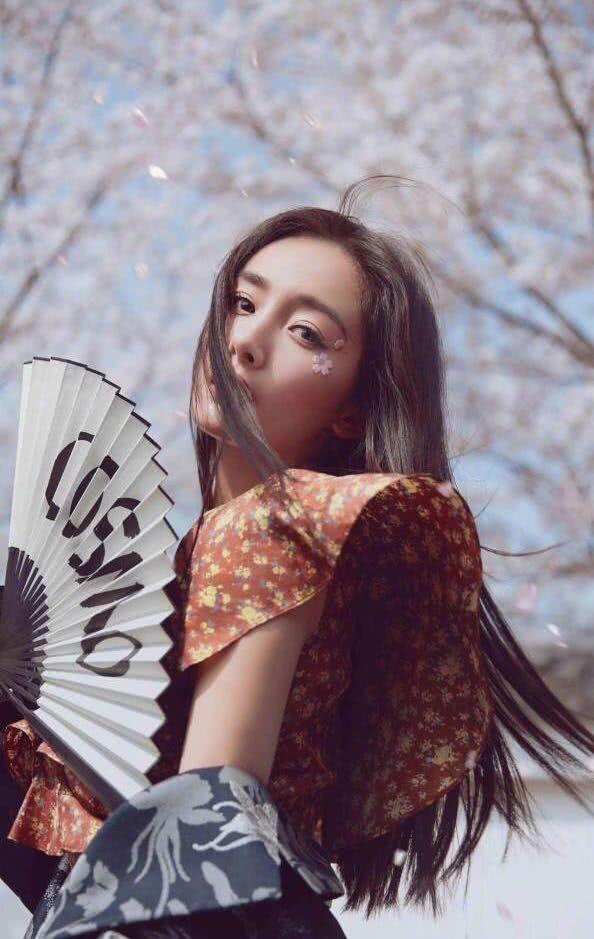 杨幂日本写真终于出炉和服樱花美成妖精
