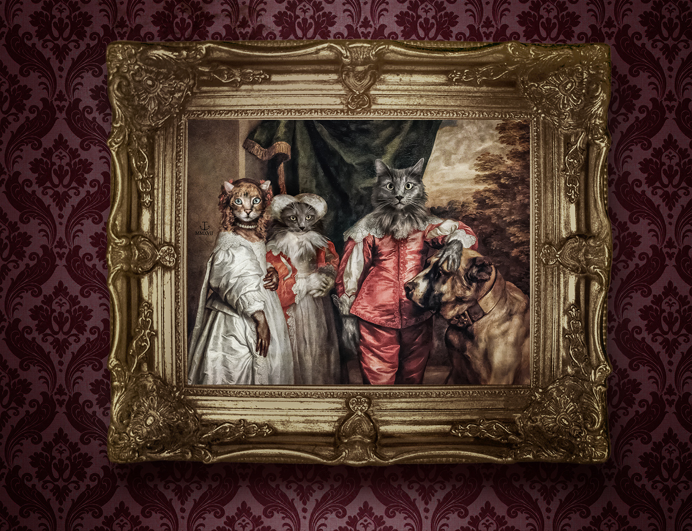 插画丨欧洲贵族宫廷画像大家都见过