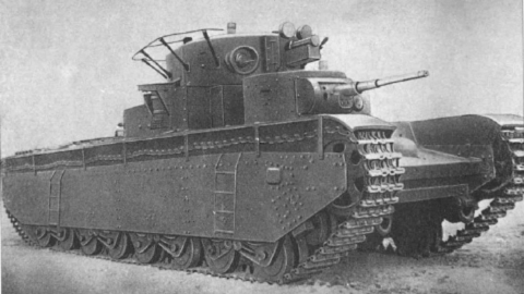 担得上是名副其实的陆地巡洋舰,这就是苏联三十年代生产的t35系坦克