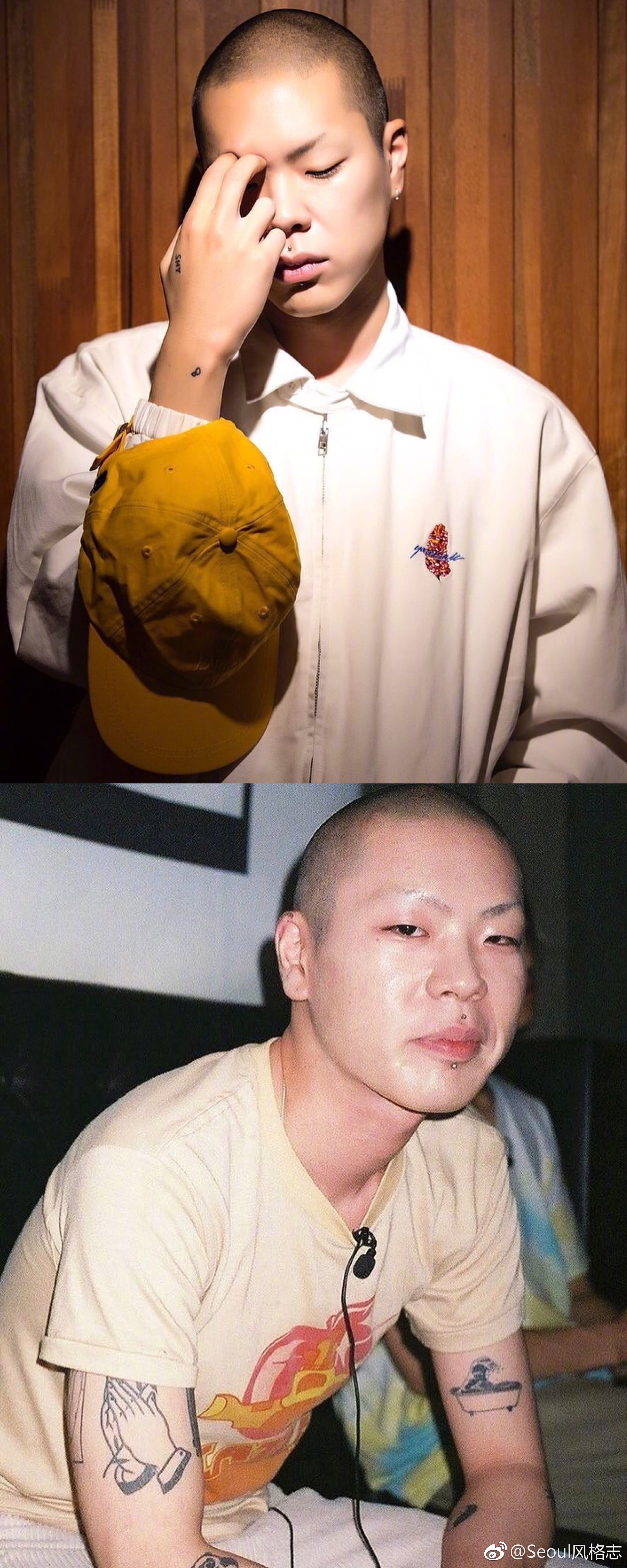 hyukoh吴赫,一个贯彻土酷风格的boy,标志性的倒八眉