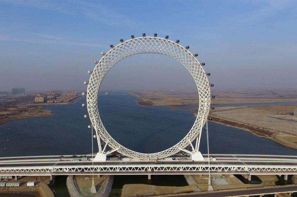 厉害了!山东无轴摩天轮"渤海之眼"正式投用!创三项世界纪录!