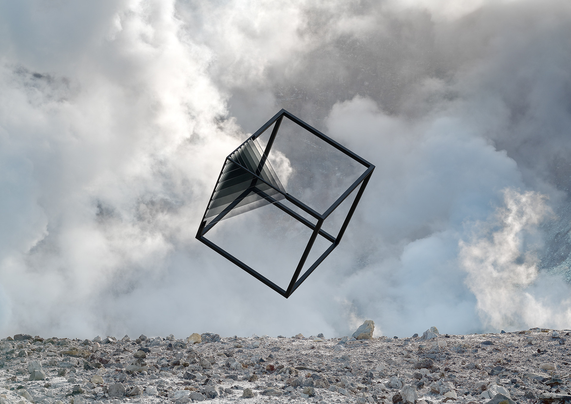 火山下的立方体形状酷似马蹄的白岛拥有新西兰最活跃的火山之一