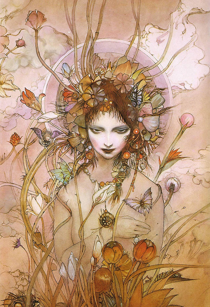 By 天野喜孝 Yoshitaka Amano 原画师的风格真的是太酷了