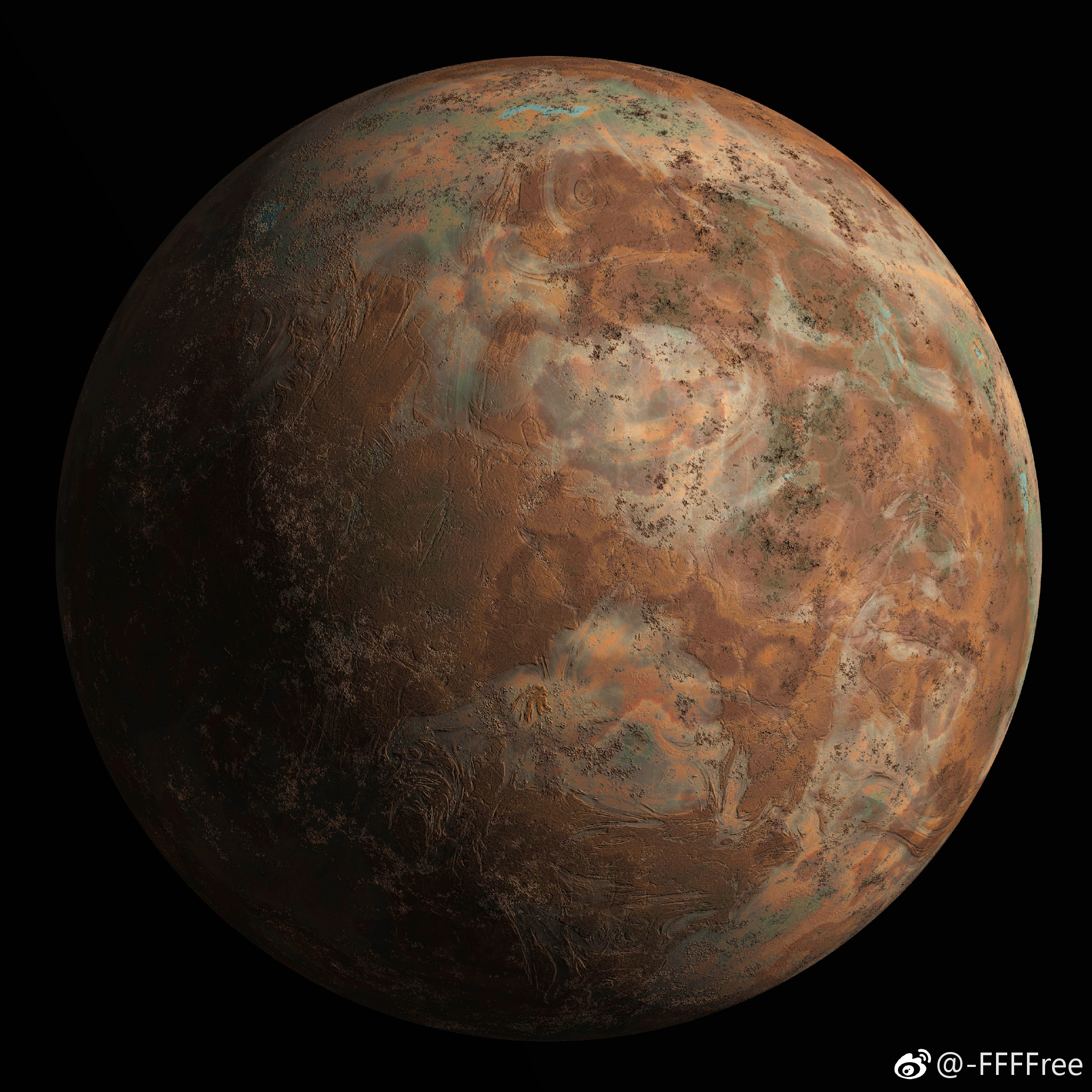 行星素材20p月球火星冥王星土星星球纹理预览