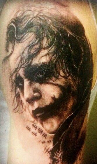 独一无二的小丑希斯莱杰tattoo