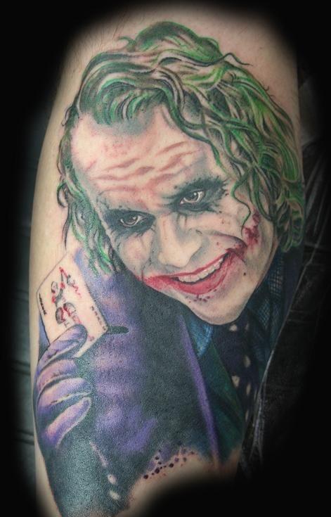 独一无二的小丑希斯莱杰tattoo