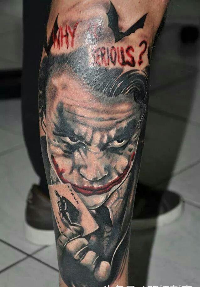 独一无二的小丑希斯莱杰tattoo