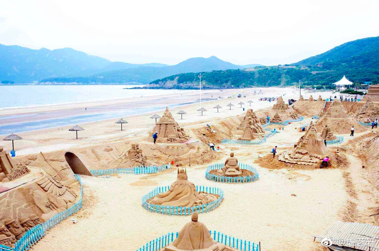 傻屌与沙雕普陀山风景区 南沙 舟山朱家尖国际艺术沙雕广场——虐