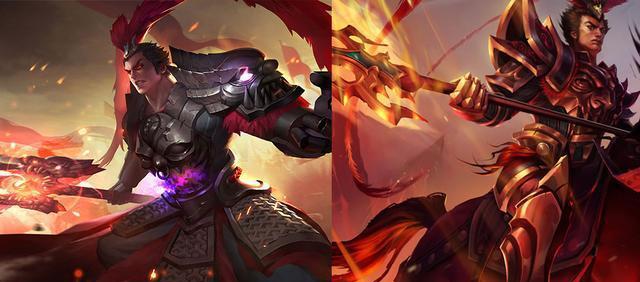 无双之魔-吕布vs奉先-吕布(英雄联盟)曾经有一款王者荣耀限定皮肤摆在