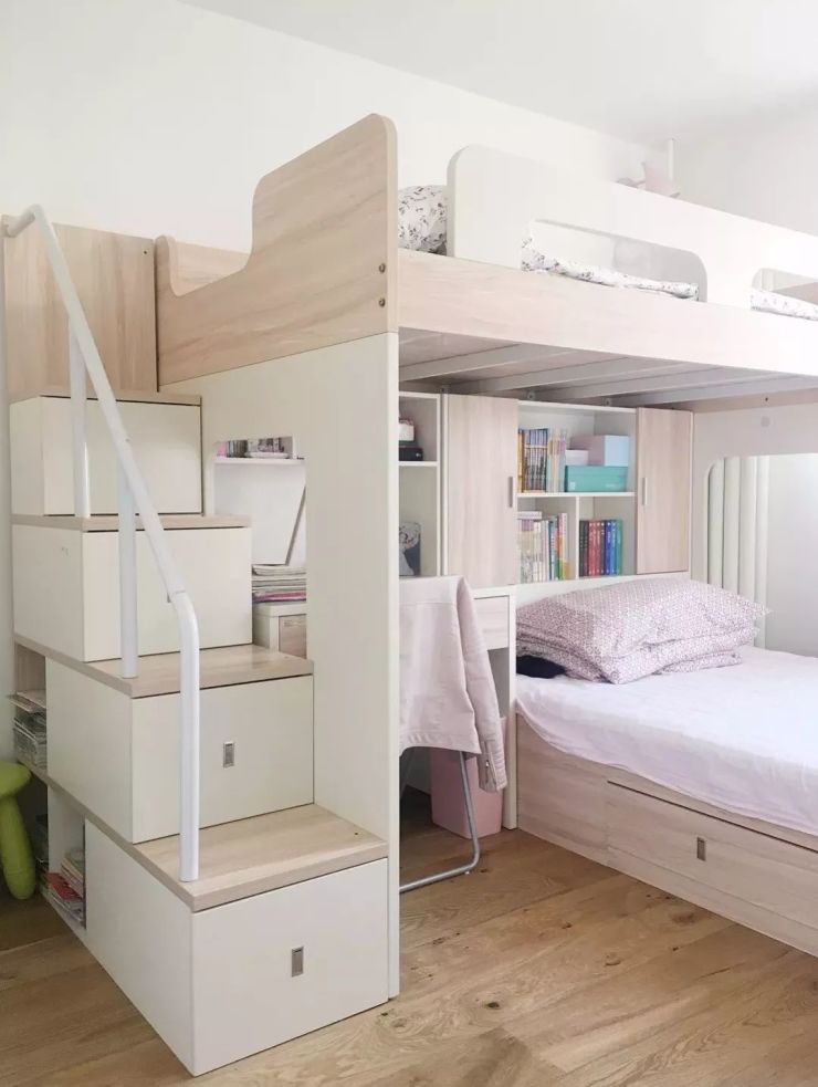 上床下桌,省空间又实用的设计!