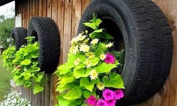 废旧轮胎这么改,分分钟美翻你的花园!