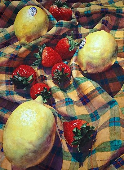 水彩的光影与明暗被她画成这样啧啧啧不愧是大神