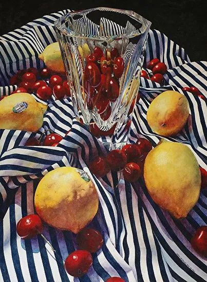 水彩的光影与明暗被她画成这样啧啧啧不愧是大神