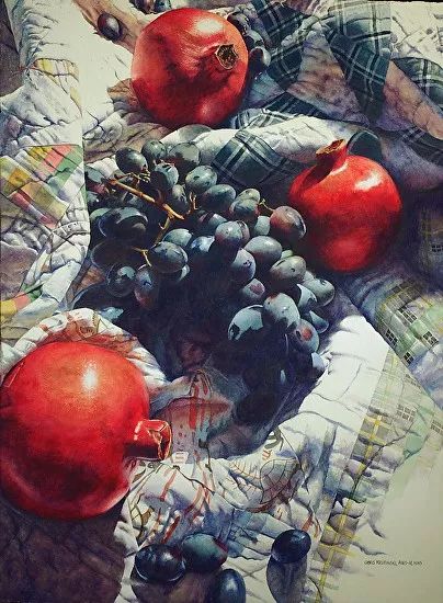 水彩的光影与明暗被她画成这样啧啧啧不愧是大神