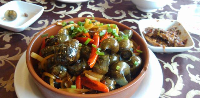 广西特产小吃:桂林田螺