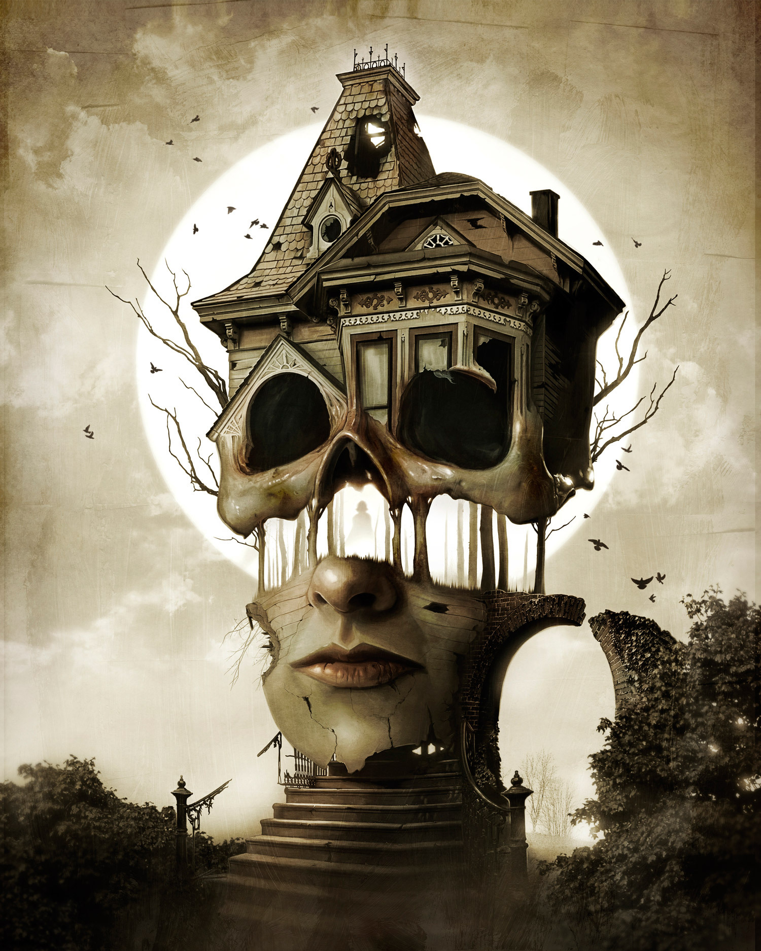 恐怖,超自然的数字绘画 | 费城艺术家 david seidman