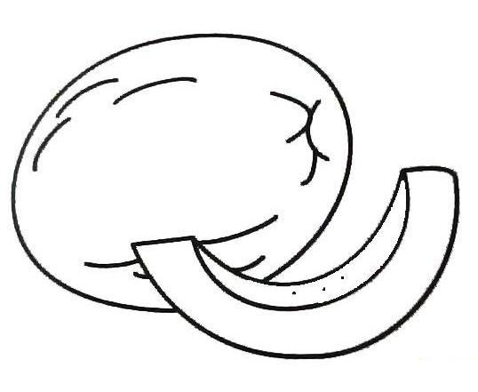 【绘画教程】哈密瓜简笔画画法