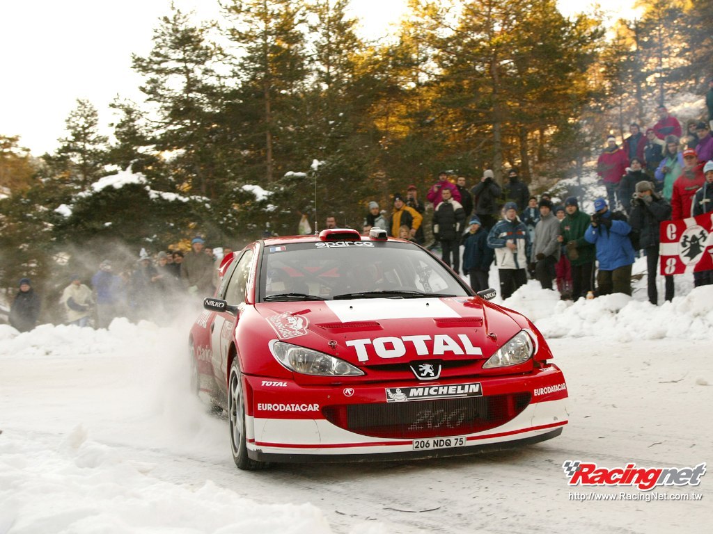 wrc世界拉力赛里面的经典赛车-标致206rc