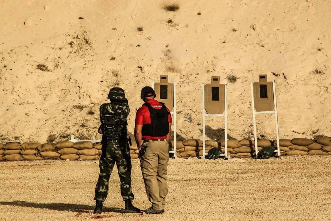 在约旦参加国际特战比武的中国武警