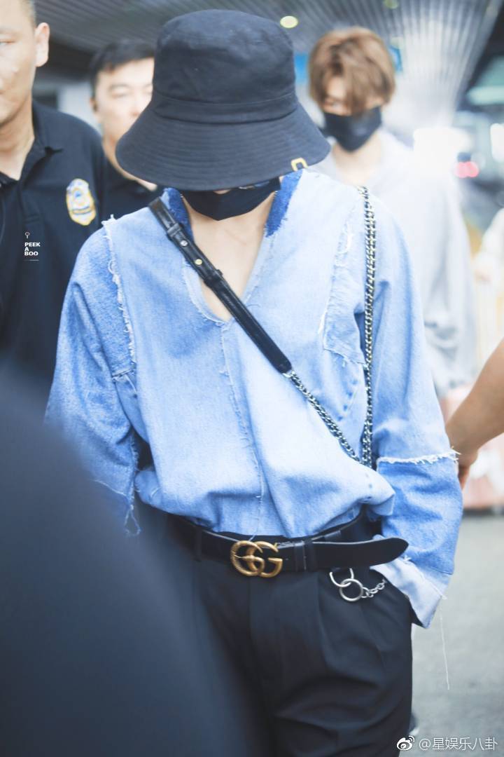 朱正廷渔夫帽 朱正廷锁骨杀 机场饭拍 广州到达~今日份是大佬范十足