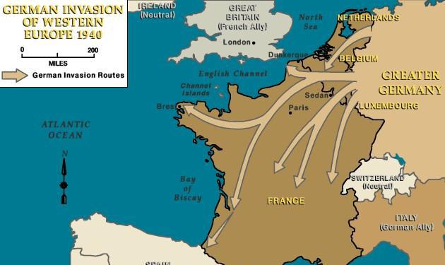 六张图看德军具体是如何绕过马奇诺防线的