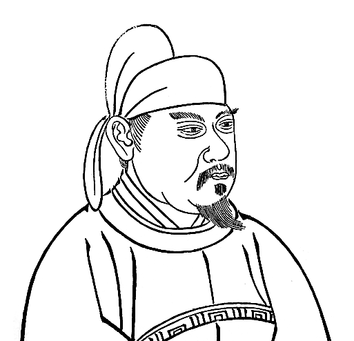 李煜像李煜"为人仁孝,善属文,工书画,而丰额骈齿,一目重瞳子",是南唐