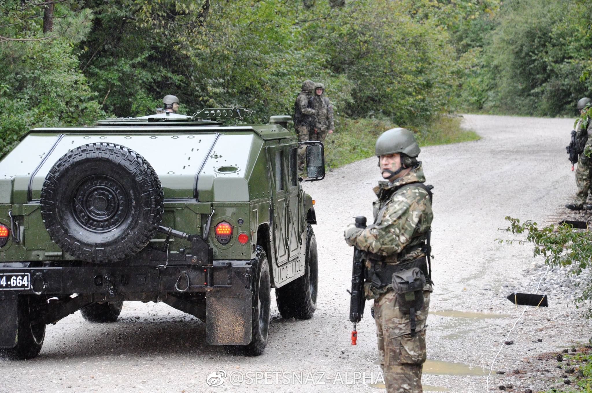 2017年9月斯洛伐克境内斯洛伐克陆军的72步兵旅进行战术演习