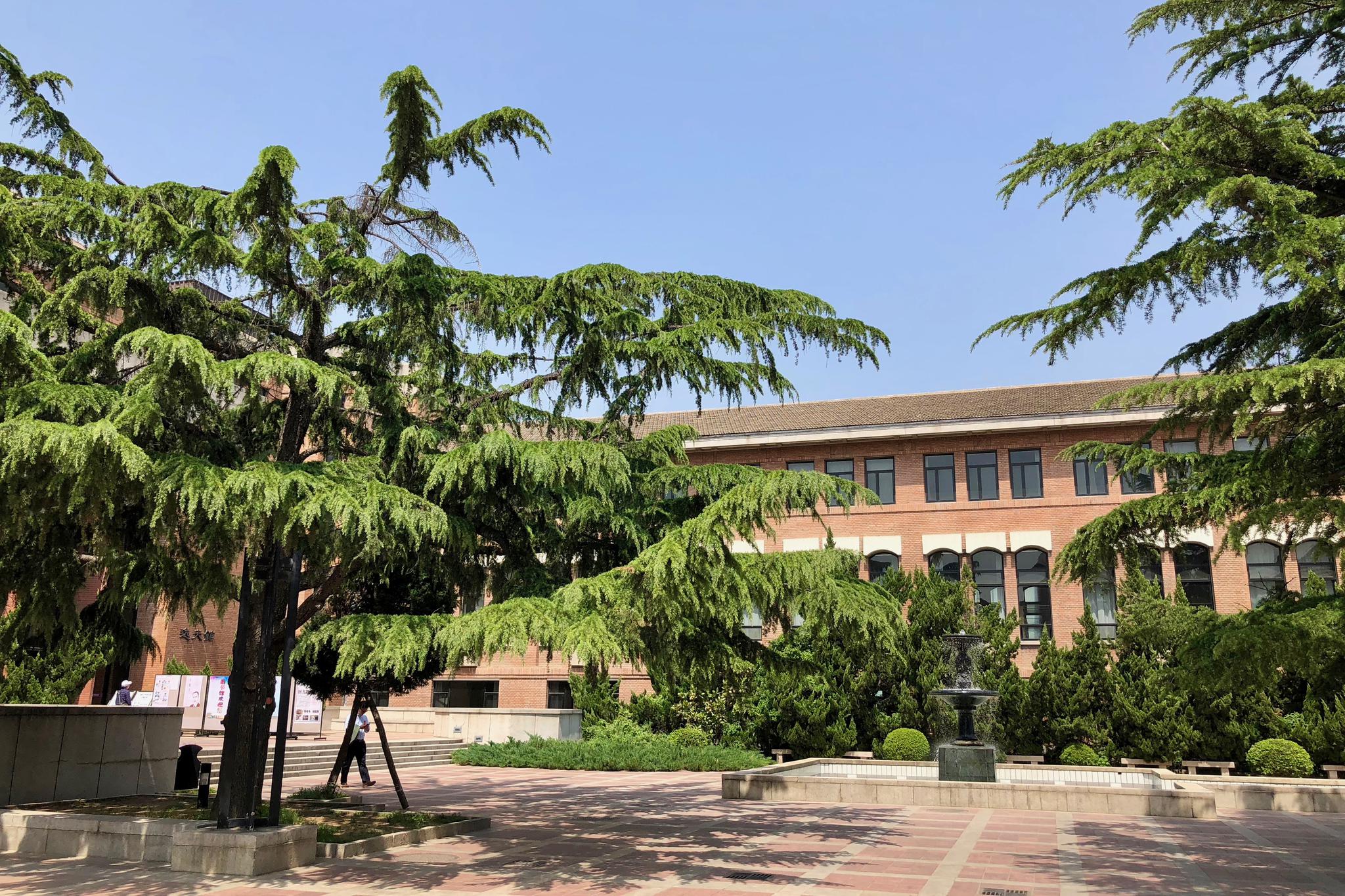 春游清华园：读万卷书，图书馆。清华大学107周年校庆专题