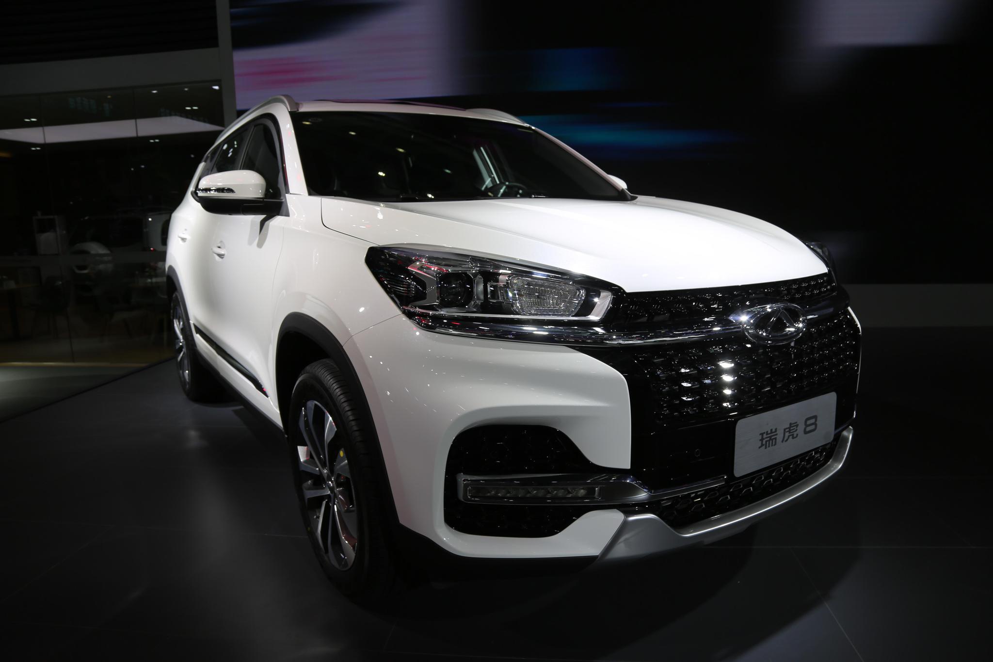 融合捷豹路虎技术,奇瑞全新suv瑞虎8,车展实拍!