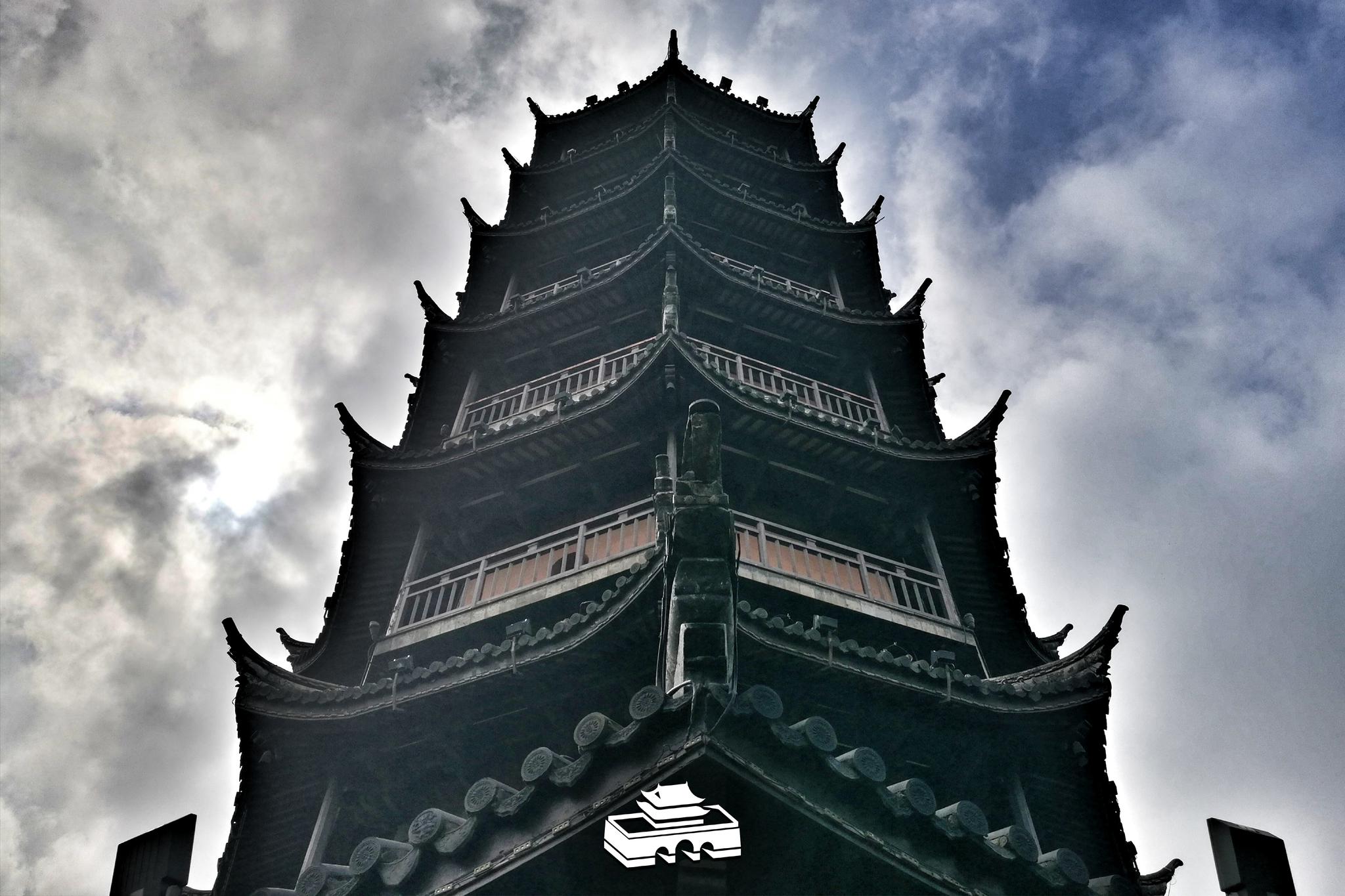 67丹阳万善塔始建于明崇祯十年,七级八面砖木结构,丹阳市文物保护