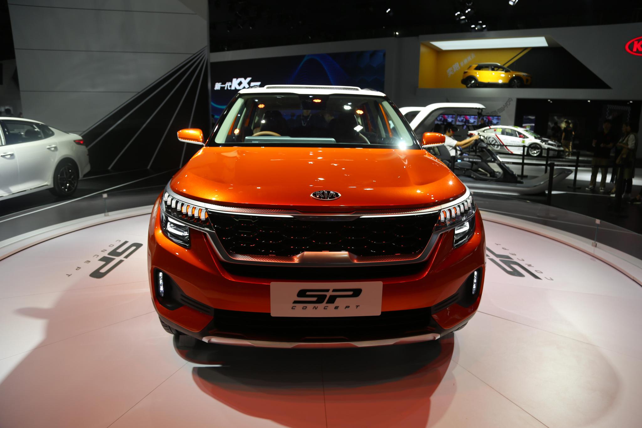 起亚sp概念车中国首发,2018广州国际车展实拍!
