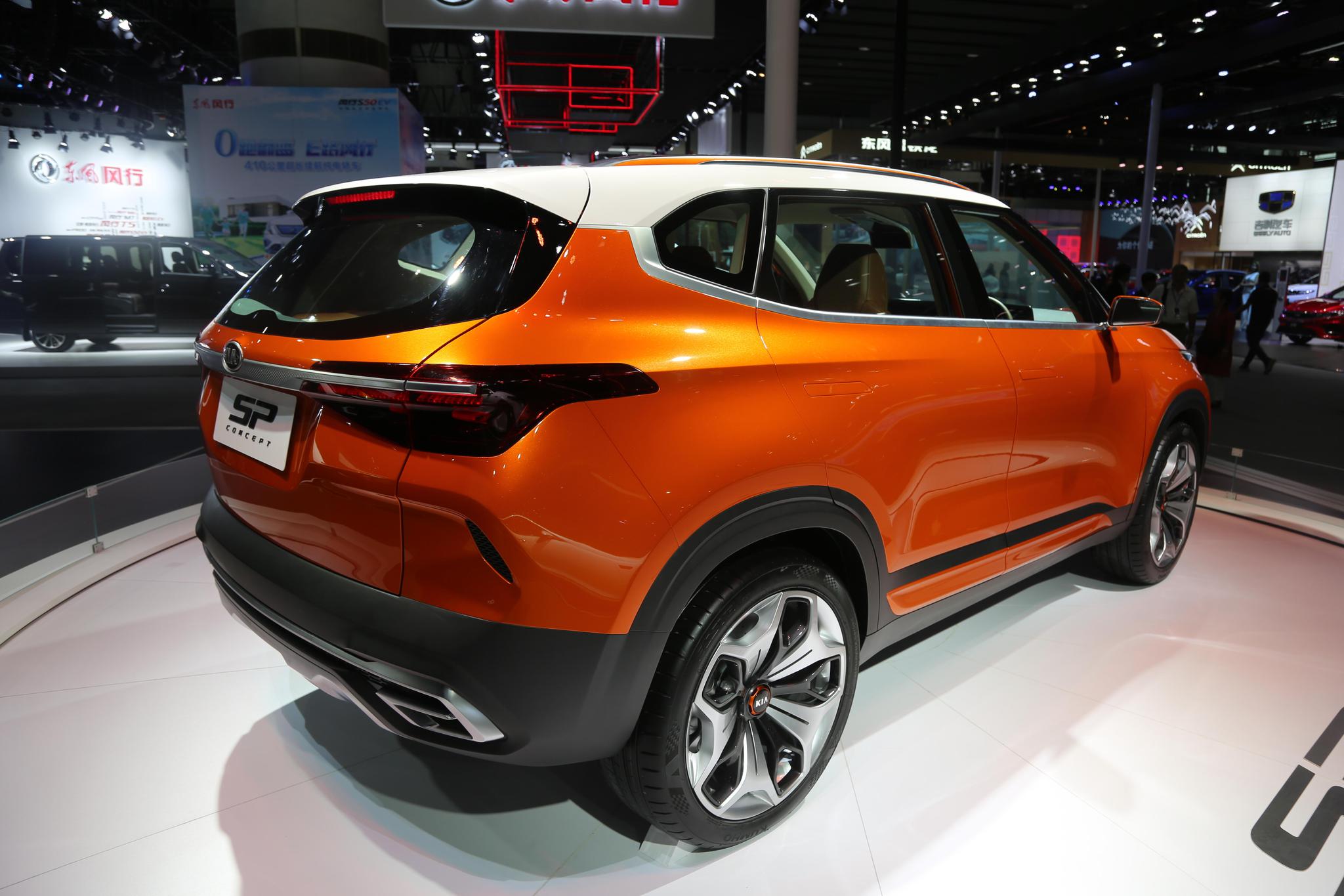 起亚sp概念车中国首发,2018广州国际车展实拍!