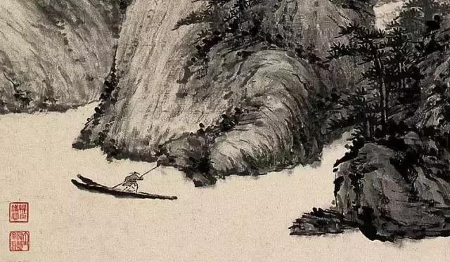 鉴赏:漂荡在古代名画里的“一叶扁舟”|名画|局部|石涛_新浪新闻