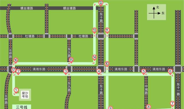 科三考场考试线路图