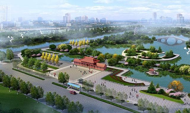 荆河公园东大门主体修缮完工啦!好奇变成啥样了吗?