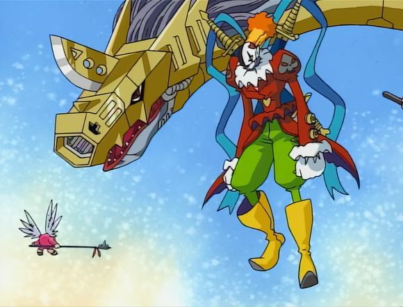 《数码宝贝》中妖精兽的究极体完虐黑暗四天王!