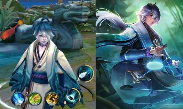 弈星刚出时一众玩家直呼帅得可媲美李白韩信,但原皮从3d视角看,虽然